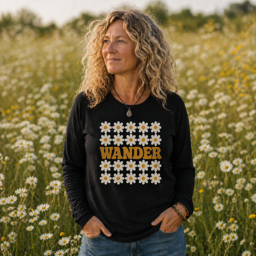 Wander Through the Daisies Long Sleeve Tee
