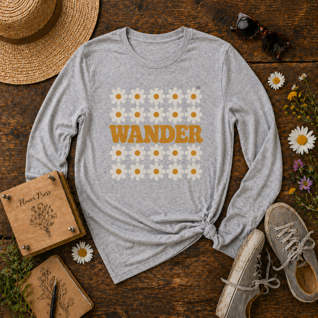 Wander Through the Daisies Long Sleeve Tee